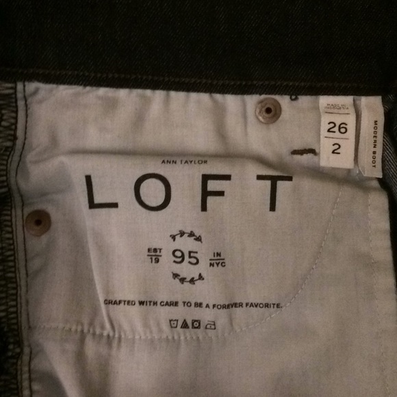 LOFT modern boot jean sz 2- NWOT - Picture 3 of 6
